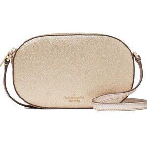 Kate Spade New York Crossbody Purse in Metallic Gold, NWOT, with storage bag